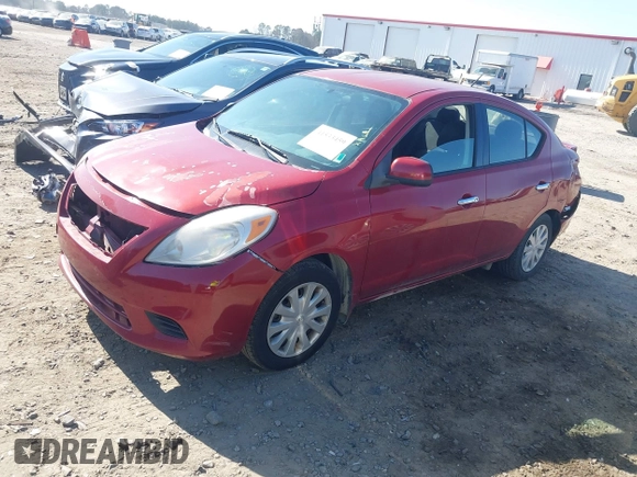 2014 Nissan Versa SV with VIN 3N1CN7AP6EK462276, listed as a IAAI auction lot 41533459 with 138,719 mi miles. Bid and sale history available at carsss.com. Image 2.