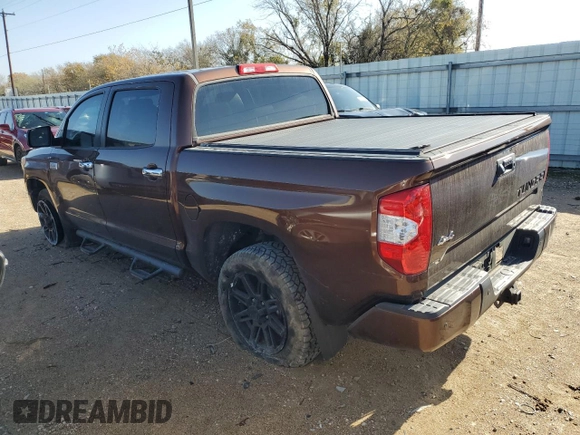 2016 Toyota Tundra 4WD Truck Platinum with VIN 5TFAW5F17GX518494, listed as a Copart auction lot 83022424 with 0 mi miles and Salvage Title. Bid and sale history available at carsss.com. Image 2.