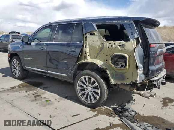 2021 GMC Yukon Denali with VIN 1GKS2DKL8MR318990, listed as a Copart auction lot 49886755 with 66,243 mi miles and Salvage Title. Bid and sale history available at carsss.com. Image 2.