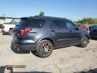 2017 Ford Explorer Sport with VIN 1FM5K8GT2HGD82948, listed as a Copart auction lot 57277915 with 93,594 mi miles and Clean title. Bid and sale history available at DreamBid. Image 3.