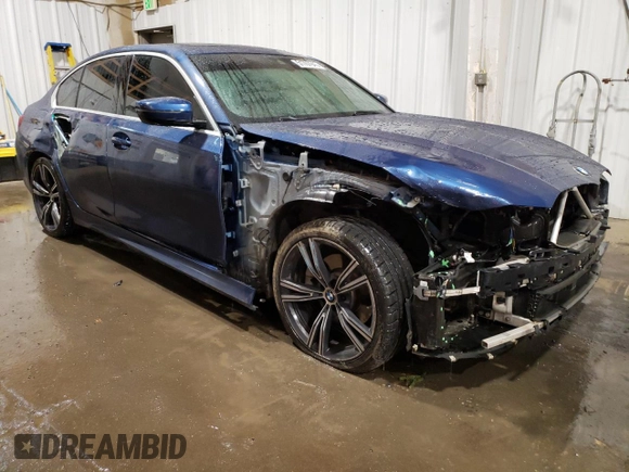 2021 BMW 3 Series 330i xDrive with VIN 3MW5R7J05M8B65599, listed as a Copart auction lot 51707945 with 50,278 mi miles and Salvage Title. Bid and sale history available at DreamBid. Image 4.