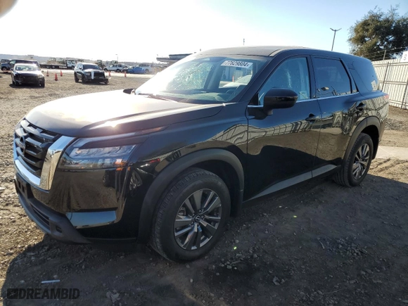 2024 Nissan Pathfinder S with VIN 5N1DR3AA0RC200612, listed as a Copart auction lot 77629804 with 0 mi miles and Salvage Title. Bid and sale history available at carsss.com. Image 1.