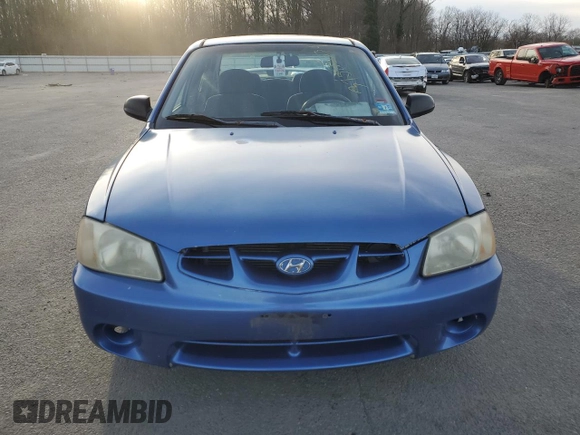 2001 Hyundai Accent GL with VIN KMHCG45C11U193879, listed as a Copart auction lot 37525334 with 150,951 mi miles and Salvage Title. Bid and sale history available at carsss.com. Image 5.