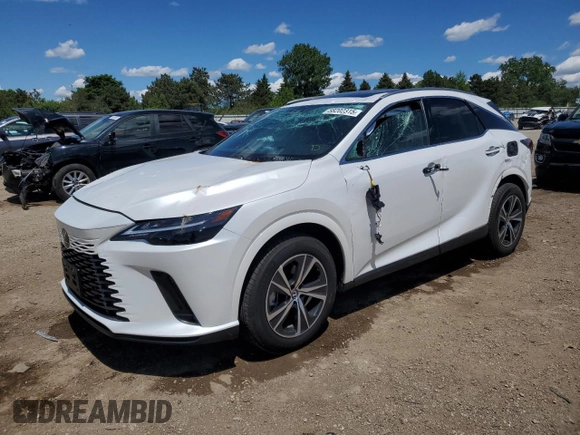 2024 Lexus RX 350 z VIN 2T2BAMBA9RC043964, wystawiony jako Copart lot #58202315 z przebiegiem 7 868 mil mil oraz Szkoda całkowita • Salvage title. Historia ofert i sprzedaży dostępna na DreamBid. Obrazek 1.