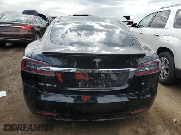 2016 Tesla Model S 70 with VIN 5YJSA1E11GF155536, listed as a Copart auction lot 47543565 with 137,462 mi miles and Salvage title. Bid and sale history available at DreamBid. Image 6.