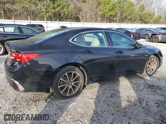 2019 Acura TLX with VIN 19UUB2F36KA003461, listed as a Copart auction lot 86050194 with 161,281 mi miles and Clean Title. Bid and sale history available at carsss.com. Image 3.