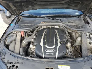 2017 Audi A8 Sport with VIN WAU43AFD4HN005979, listed as a Copart auction lot 48757375 with 148,350 mi miles and Salvage Title. Bid and sale history available at DreamBid. Image 13.