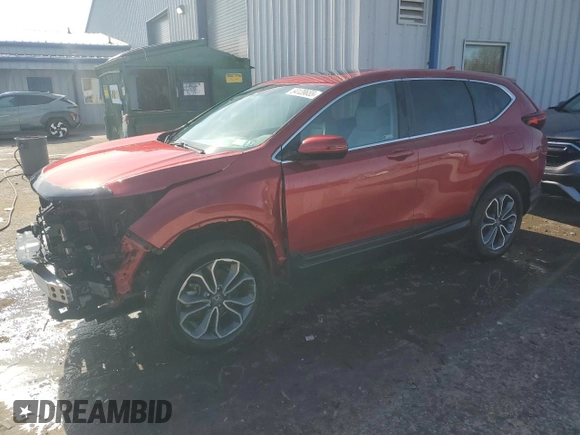 2022 Honda CR-V EX-L with VIN 2HKRW2H82NH610567, listed as a Copart auction lot 54139655 with 30,208 mi miles and Salvage Title. Bid and sale history available at carsss.com. Image 1.