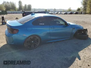 2017 BMW M2 with VIN WBS1H9C56HV886695, listed as a Copart auction lot 69318424 with 37,032 mi miles and Salvage Title. Bid and sale history available at carsss.com. Image 3.