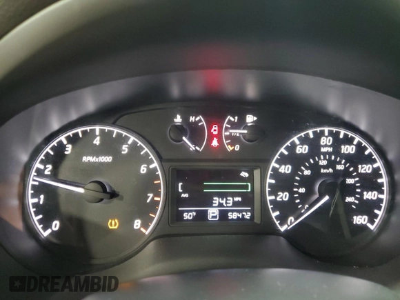 2015 Nissan Sentra SV with VIN 3N1AB7AP1FY310825, listed as a Copart auction lot 51958625 with 58,472 mi miles and Salvage Title. Bid and sale history available at DreamBid. Image 9.