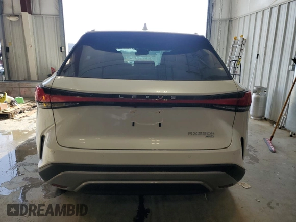 2025 Lexus RX 350h with VIN 2T2BBMCA2SC076015, listed as a Copart auction lot 50081885 with 119 mi miles and Non repairable. Bid and sale history available at DreamBid. Image 6.