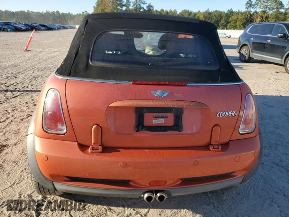 2007 MINI Convertible S with VIN WMWRH33587TJ43499, listed as a Copart auction lot 76266684 with 103,691 mi miles and Salvage title. Bid and sale history available at DreamBid. Image 6.