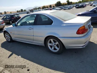 2002 BMW 3 Series 325Ci with VIN WBABN33462JW60287, listed as a Copart auction lot 71660324 with 0 mi miles and Clean Title. Bid and sale history available at carsss.com. Image 2.