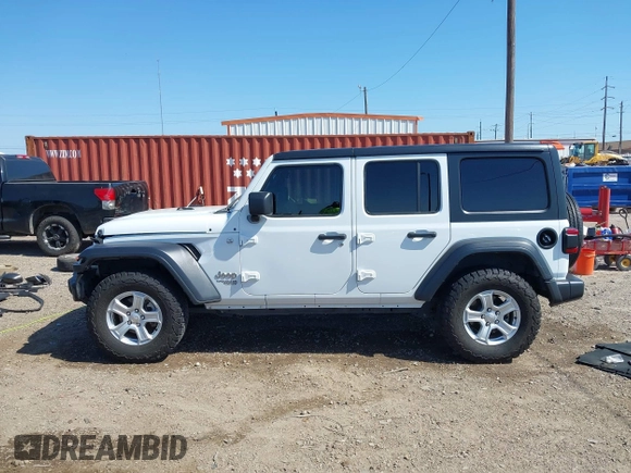 2021 Jeep Wrangler Unlimited Willys with VIN 1C4HJXDN7MW535893, listed as a IAAI auction lot 41984525 with 61,945 mi miles and . Bid and sale history available at DreamBid. Image 15.