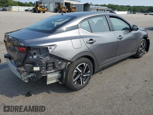 2024 Nissan Sentra SV with VIN 3N1AB8CV1RY319269, listed as a Copart auction lot 60719725 with 20,730 mi miles and Salvage title. Bid and sale history available at DreamBid. Image 3.