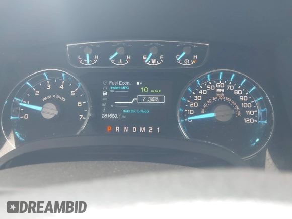 2011 Ford F-150 XL with VIN 1FTFX1EF2BFC71909, listed as a IAAI auction lot 41721865 with 281,683 mi miles. Bid and sale history available at carsss.com. Image 7.