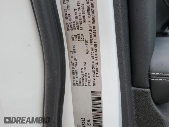 2022 Jeep Grand Cherokee Overland z VIN 1C4RJJDG7N8548443, wystawiony jako Copart lot #84239294 z przebiegiem 19 092 mil mil oraz Nie do naprawy • Non repairable. Historia ofert i sprzedaży dostępna na DreamBid. Obrazek 13.