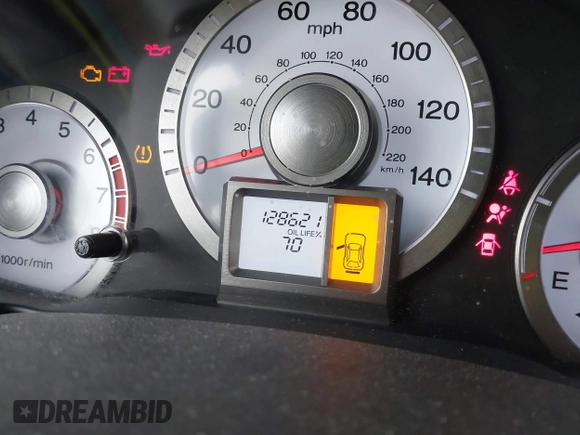 2010 Honda Pilot LX with VIN 5FNYF4H29AB002203, listed as a IAAI auction lot 40858777 with 128,621 mi miles and . Bid and sale history available at DreamBid. Image 7.