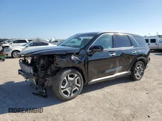 2024 Hyundai Palisade Limited z VIN KM8R5DGE0RU720076, wystawiony jako Copart lot #51097585 z przebiegiem 12 158 mil mil oraz Szkoda całkowita • Salvage title. Historia ofert i sprzedaży dostępna na DreamBid. Obrazek 1.