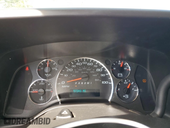 2020 GMC Savana Cargo Van with VIN 1GTW7AFG0L1247517, listed as a Copart auction lot 48102335 with 57,243 mi miles and Salvage Title. Bid and sale history available at carsss.com. Image 9.