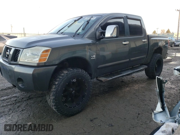 2004 Nissan Titan LE with VIN 1N6AA07A64N562975, listed as a Copart auction lot 85230234 with 99,973 mi miles and Salvage Title. Bid and sale history available at DreamBid. Image 1.