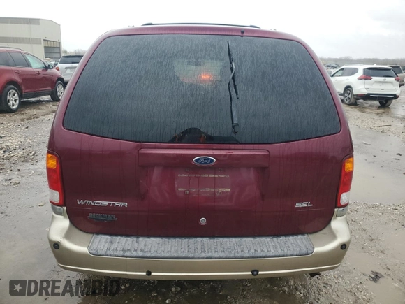 2001 Ford Windstar SEL with VIN 2FMZA53471BB45936, listed as a Copart auction lot 80186094 with 214,152 mi miles and Salvage Title. Bid and sale history available at carsss.com. Image 6.