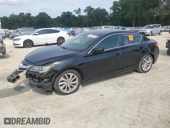 2017 Acura ILX w/Premium Pkg with VIN 19UDE2F72HA015061, listed as a Copart auction lot 54100995 with 74,971 mi miles and Salvage Title. Bid and sale history available at carsss.com. Image 1.