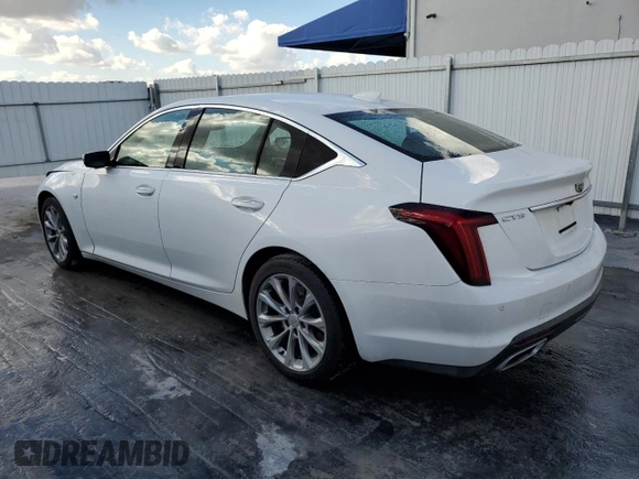 2023 Cadillac CT5 Premium Luxury z VIN 1G6DN5RK5P0132088, wystawiony jako Copart lot #44972315 z przebiegiem 28 349 mil mil oraz Czysty tytuł • Clean title. Historia ofert i sprzedaży dostępna na DreamBid. Obrazek 2.