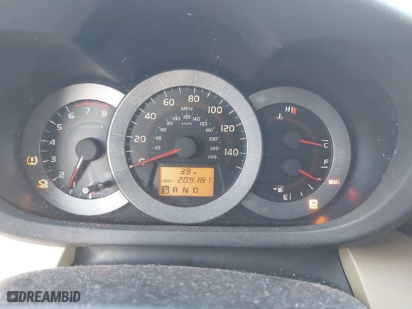 2009 Toyota RAV4 with VIN JTMZK33V595024952, listed as a IAAI auction lot 41980933 with 209,181 mi miles. Bid and sale history available at carsss.com. Image 7.