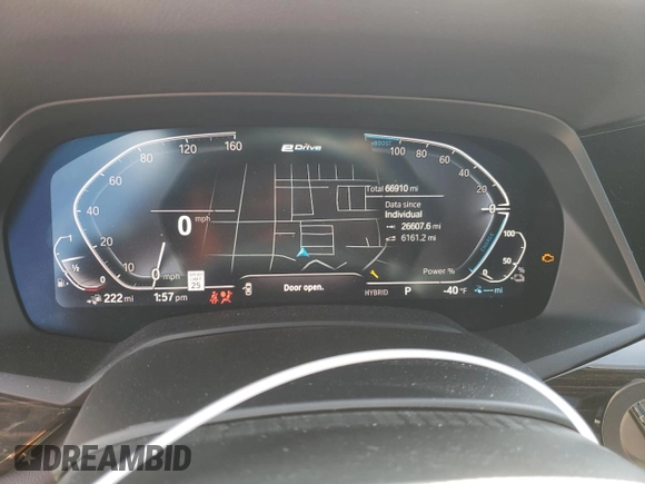 2021 BMW X5 xDrive45e with VIN 5UXTA6C01M9H62393, listed as a Copart auction lot 47083315 with 66,910 mi miles and Salvage title. Bid and sale history available at DreamBid. Image 9.