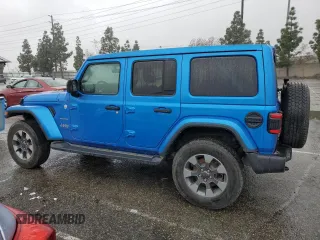 2021 Jeep Wrangler Unlimited Sahara Altitude z VIN 1C4HJXEG7MW728612, wystawiony jako Copart lot #45001535 z przebiegiem 24 027 mil mil oraz Szkoda całkowita • Salvage title. Historia ofert i sprzedaży dostępna na DreamBid. Obrazek 2.