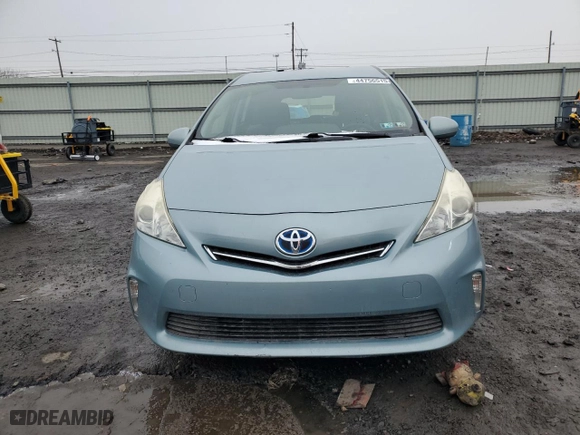 2014 Toyota Prius v Two with VIN JTDZN3EU1EJ014657, listed as a Copart auction lot 44756515 with 142,491 mi miles and Salvage Title. Bid and sale history available at carsss.com. Image 5.