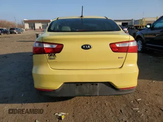 2016 Kia Rio LX with VIN KNADM4A34G6565538, listed as a Copart auction lot 47887645 with 130,394 mi miles and Salvage Title. Bid and sale history available at carsss.com. Image 6.