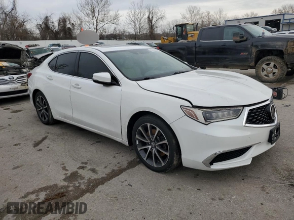 2020 Acura TLX with VIN 19UUB2F3XLA002508, listed as a Copart auction lot 83559954 with 101,422 mi miles and Salvage Title. Bid and sale history available at carsss.com. Image 4.