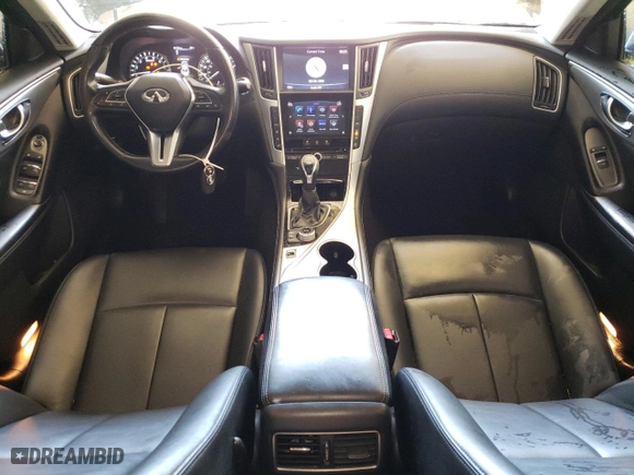 2019 Infiniti Q50 3.0t LUXE with VIN JN1EV7AP5KM542916, listed as a Copart auction lot 48954305 with 63,315 mi miles and Clean Title. Bid and sale history available at carsss.com. Image 8.