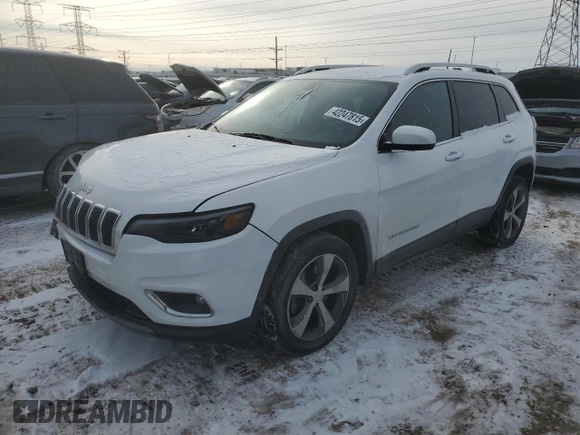 2020 Jeep Cherokee Limited with VIN 1C4PJLDB4LD652545, listed as a Copart auction lot 42247815 with 87,106 mi miles and Salvage title. Bid and sale history available at DreamBid. Image 1.