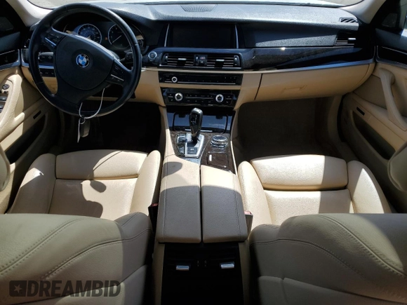 2014 BMW 5 Series 528i with VIN WBA5A5C51ED510345, listed as a Copart auction lot 48474095 with 91,515 mi miles and Salvage Title. Bid and sale history available at carsss.com. Image 8.