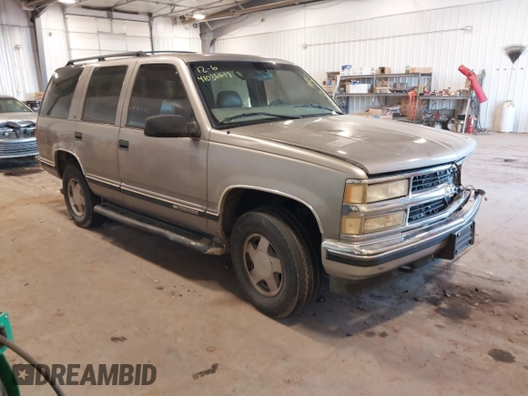 1999 Chevrolet Tahoe Z71 with VIN 1GNEK13R7XJ577796, listed as a IAAI auction lot 41036617 with 231,795 mi miles and . Bid and sale history available at DreamBid. Image 1.