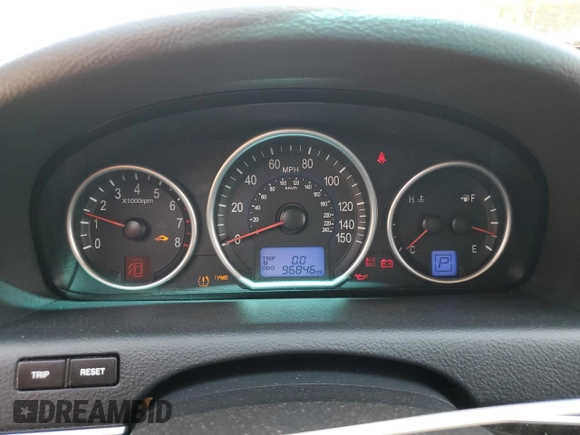 2011 Hyundai Veracruz GLS with VIN KM8NUDCC4BU170005, listed as a Copart auction lot 62420415 with 96,846 mi miles and Salvage title. Bid and sale history available at DreamBid. Image 9.