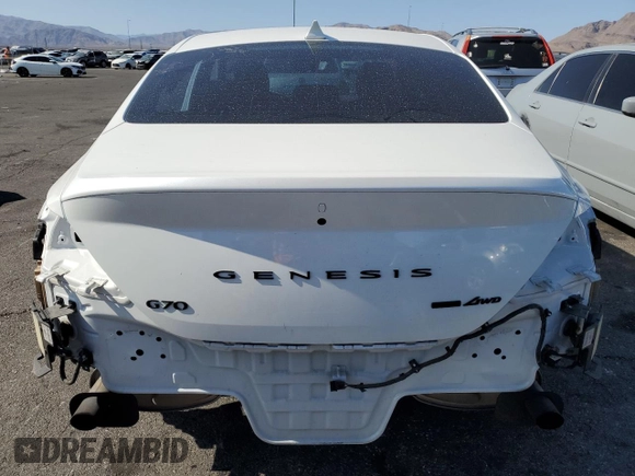 2022 Genesis G70 3.3T с VIN KMTG54TE7NU088173, выставлен на аукционе Copart как лот 52616255 с пробегом 24 372 миль миль и Списание • Salvage title. История ставок и продаж доступна на DreamBid. Изображение 6.