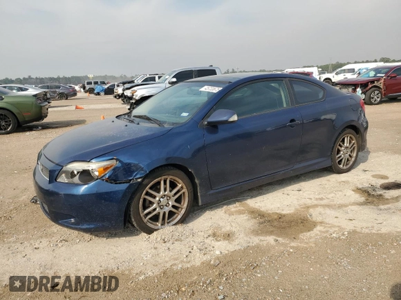 2005 Scion tC with VIN JTKDE177450043414, listed as a Copart auction lot 45733675 with 297,528 mi miles and Salvage Title. Bid and sale history available at carsss.com. Image 1.