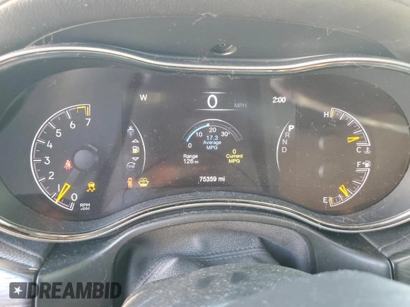 2019 Jeep Grand Cherokee High Altitude with VIN 1C4RJFCG5KC639198, listed as a Copart auction lot 46279795 with 75,359 mi miles and Salvage title. Bid and sale history available at DreamBid. Image 9.