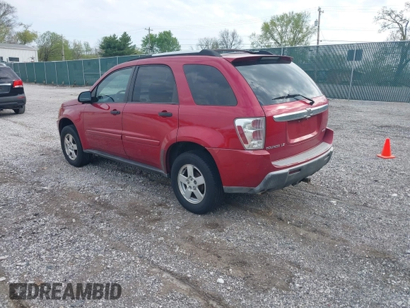 2005 Chevrolet Equinox LS with VIN 2CNDL23F756046004, listed as a IAAI auction lot 42031984 with 142,056 mi miles. Bid and sale history available at carsss.com. Image 3.