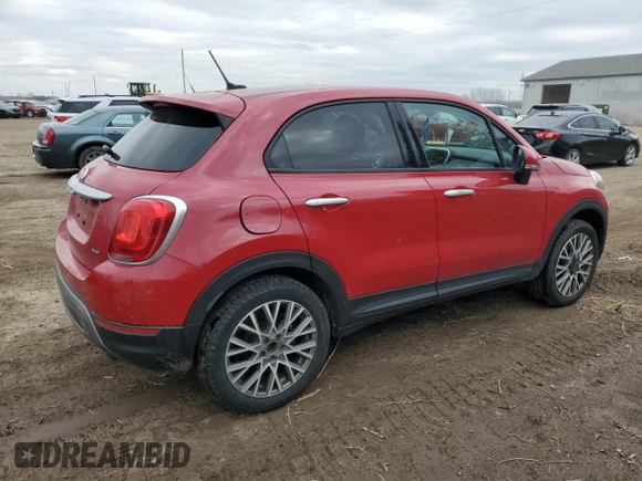 2016 FIAT 500X Trekking z VIN ZFBCFYCT0GP335243, wystawiony jako Copart lot #52289595 z przebiegiem 108 599 mil mil oraz Szkoda całkowita • Salvage title. Historia ofert i sprzedaży dostępna na DreamBid. Obrazek 3.