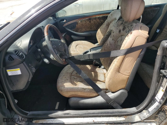 2008 Mercedes-Benz CLK-Class 3.5L with VIN WDBTK56F28F251092, listed as a Copart auction lot 75079744 with 0 mi miles and Salvage Title. Bid and sale history available at carsss.com. Image 7.