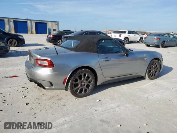 2017 FIAT 124 Spider Lusso with VIN JC1NFAEK8H0109738, listed as a Copart auction lot 61368405 with 63,624 mi miles and Salvage title. Bid and sale history available at DreamBid. Image 3.