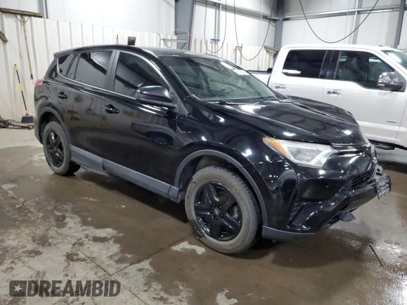 2018 Toyota RAV4 LE with VIN 2T3BFREV6JW763007, listed as a Copart auction lot 58604545 with 107,683 mi miles and Salvage title. Bid and sale history available at DreamBid. Image 4.