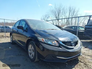 2015 Honda Civic Sedan LX with VIN 19XFB2F52FE004487, listed as a IAAI auction lot 41900671 with 125,497 mi miles. Bid and sale history available at carsss.com. Image 1.