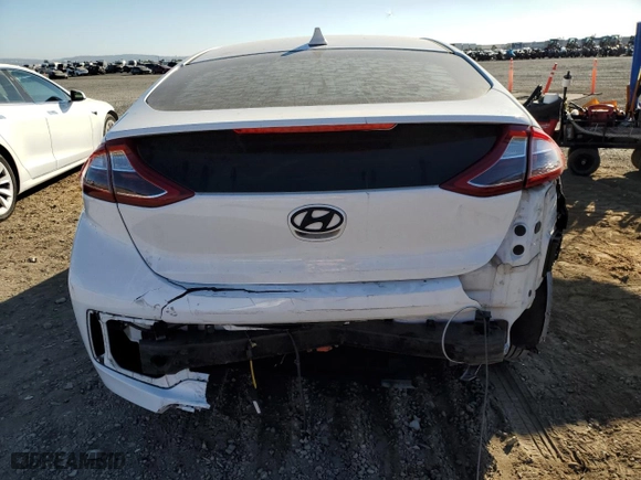 2019 Hyundai Ioniq Electric with VIN KMHC75LH0KU035958, listed as a Copart auction lot 69035204 with 56,904 mi miles and Salvage Title. Bid and sale history available at carsss.com. Image 6.