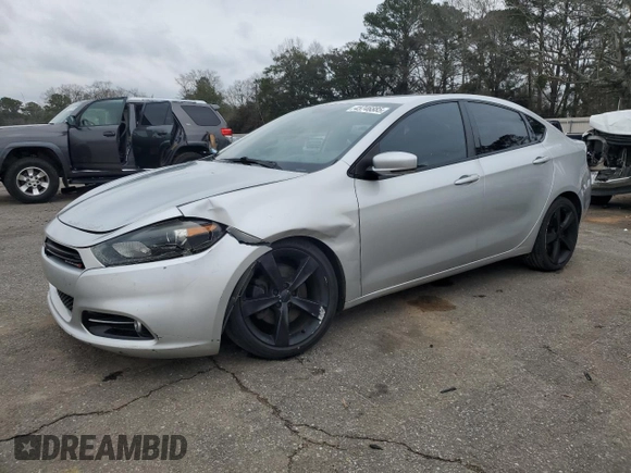 2013 Dodge Dart GT with VIN 1C3CDFCB9DD100134, listed as a Copart auction lot 45746885 with 158,268 mi miles and Salvage title. Bid and sale history available at DreamBid. Image 1.